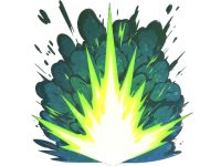 Sticker Boom Detonation (Glitter)